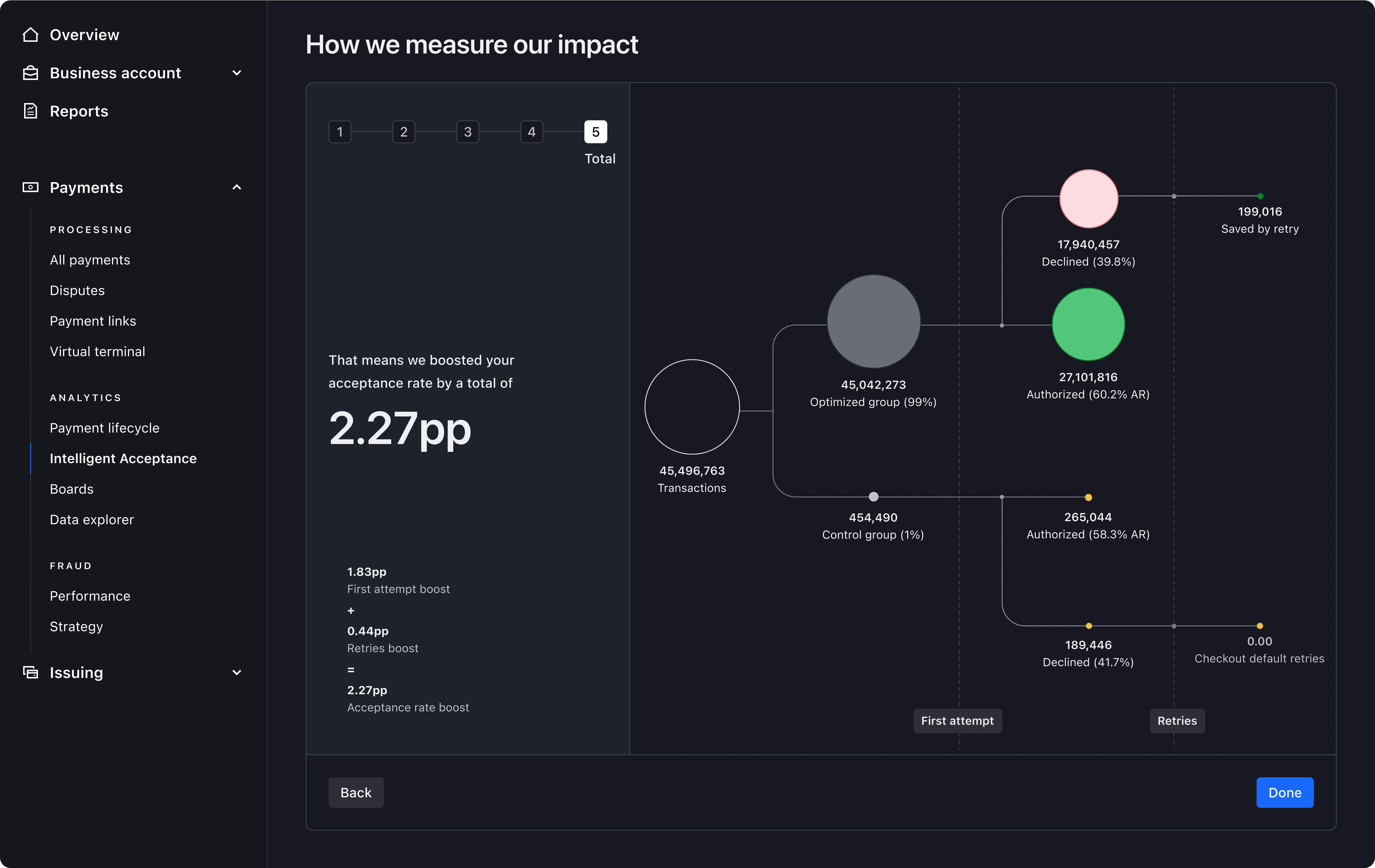 Boost calculation walkthrough, step 10 – Dark mode
